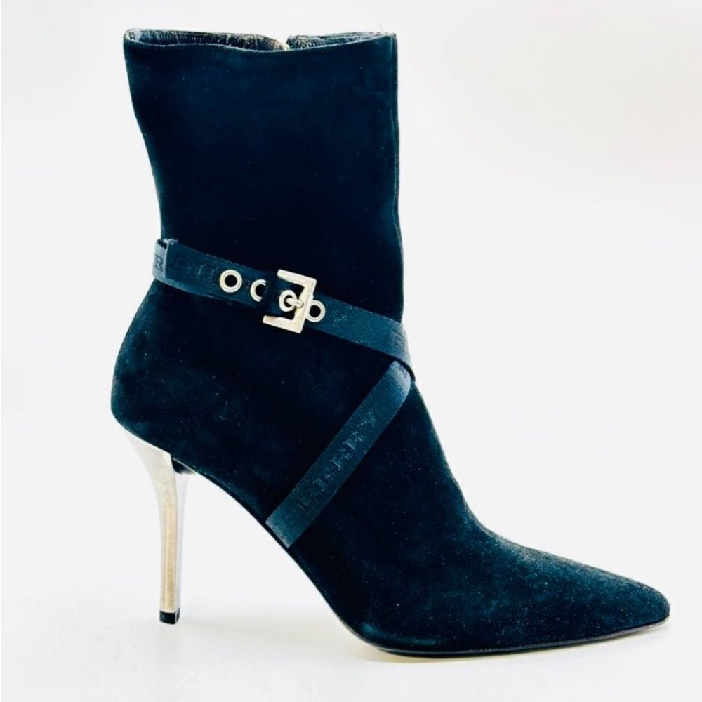 🛍️ Burberry Authentic Black Suede High Heel/ Boots